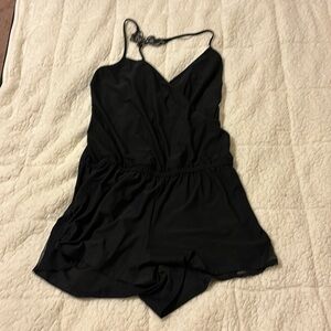 Women’s sexy black romper